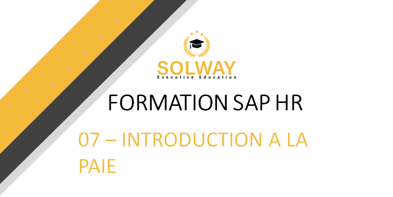 SAP HR - Introduction à la paie